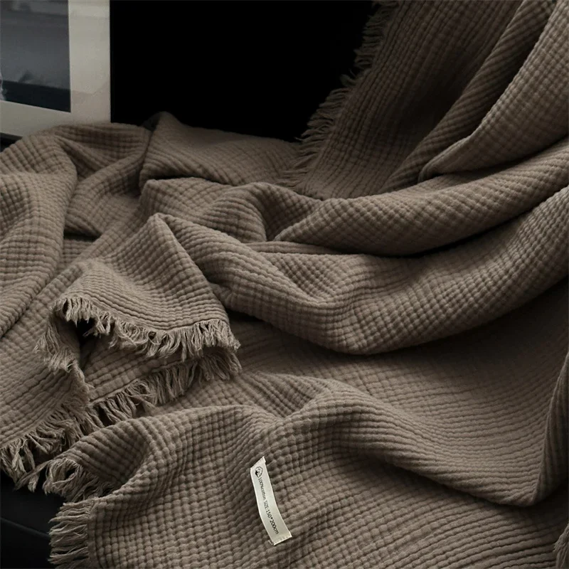 Wool Blanket Herringbone - 1개 담요 100% 면 소파 타월