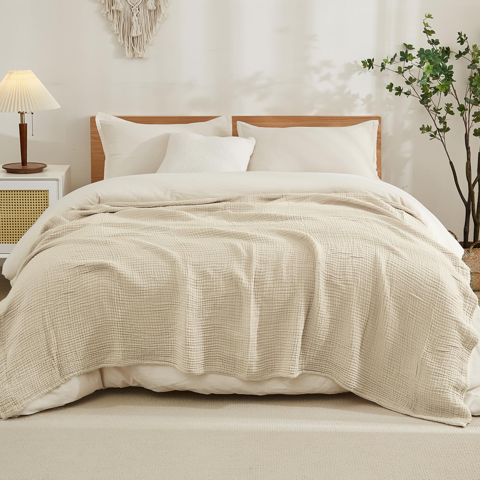 100% 순면 담요, 부드러운 무슬린 침대 담요, 가볍 - Wool Blanket Herringbone 리뷰 및 가격