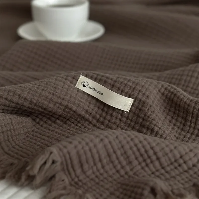 1개 담요 100% 면 소파 타월 태슬 침구 단색 숄  - Wool Blanket Herringbone 리뷰 및 가격