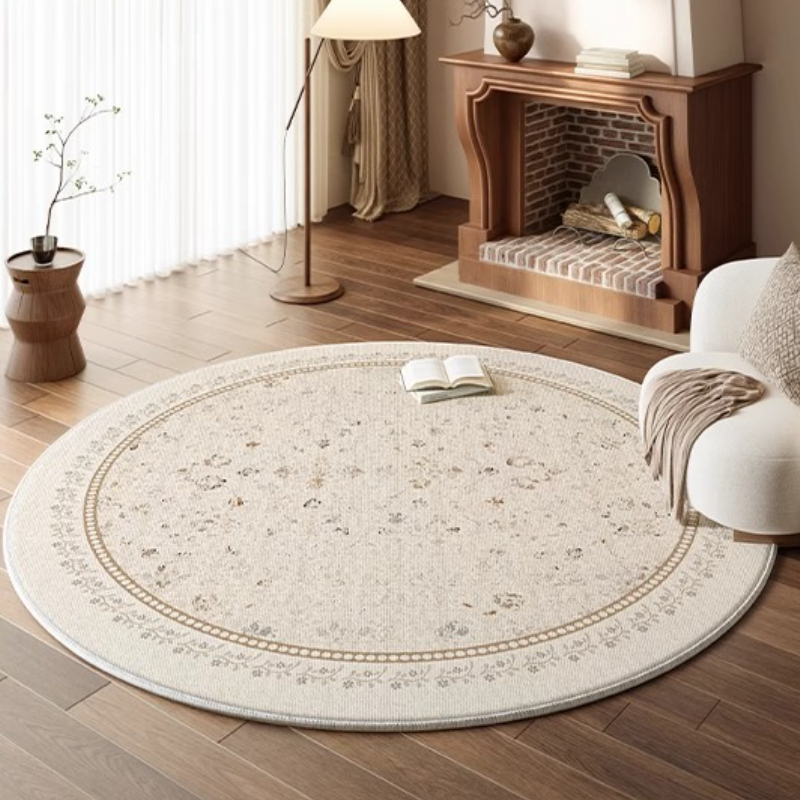 중세 스타일 거실 카펫, 원형 침실 데코 러그, 고급스 - Home Textiles Luxury 리뷰 및 가격