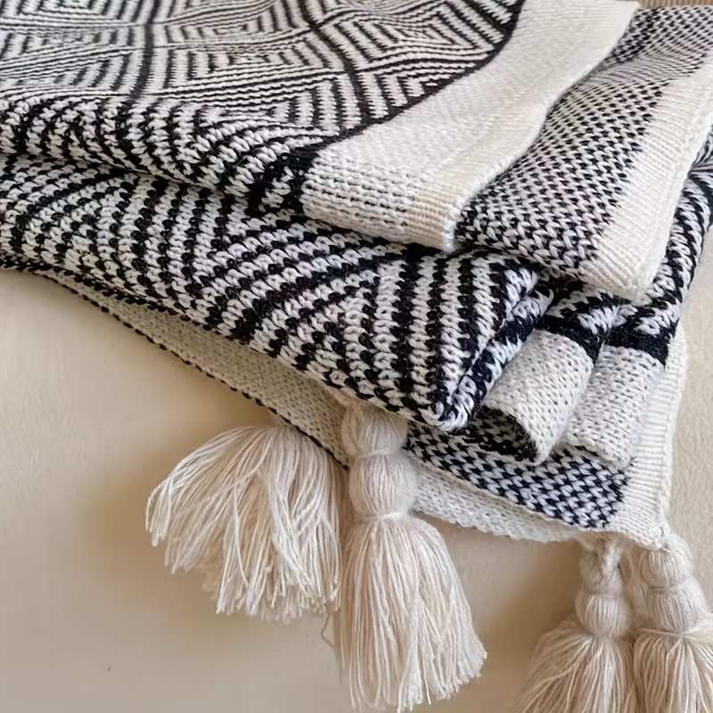 1pcs 가정용 보헤미안 소파 던지기 담요-여행용 다용 - Wool Blanket Herringbone 리뷰 및 가격