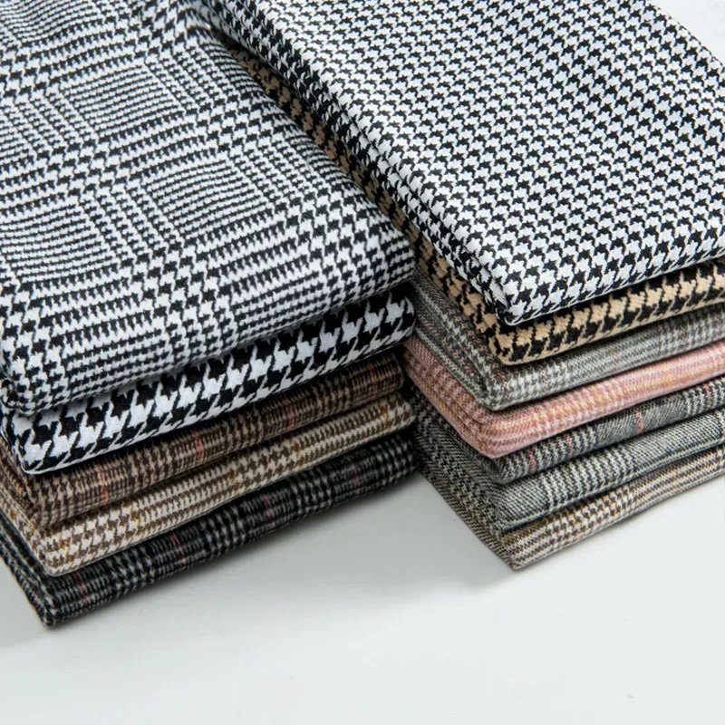 체크 무늬 모직 원단 코트, 바람막이 세트 바지, DI - Wool Blanket Herringbone 리뷰 및 가격