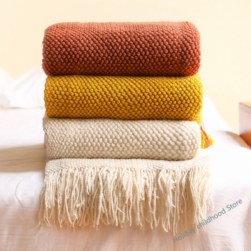 텍스타일 시티 홈 데코레이티브 두꺼운 니트 담요 옥수수 - Wool Blanket Herringbone 리뷰 및 가격
