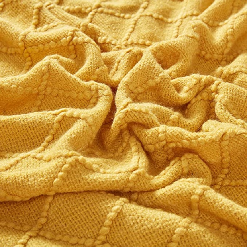 술 달린 보호 직조 던지기 담요, 자카드 질감, 아늑한 - Wool Blanket Herringbone 리뷰 및 가격